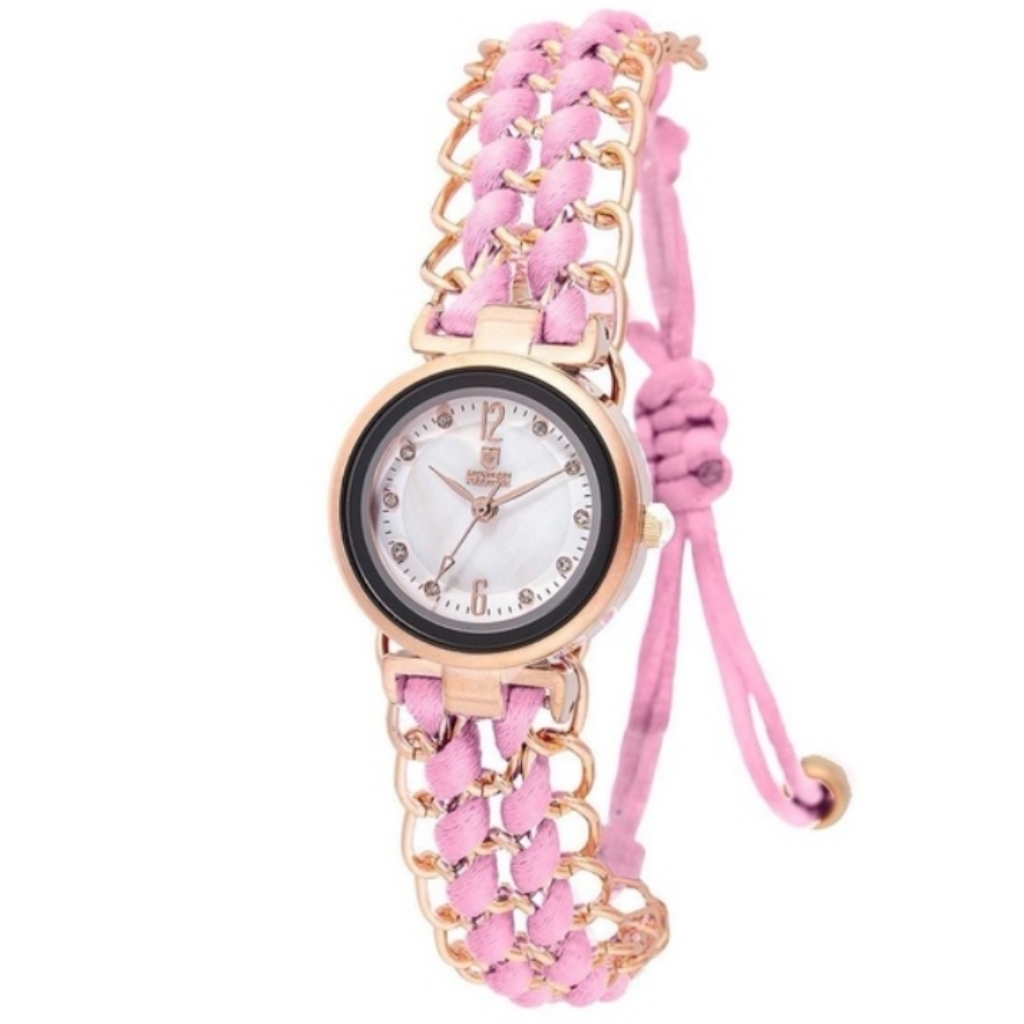 Womens Pink ChainLink Bracelet Watch  Brand